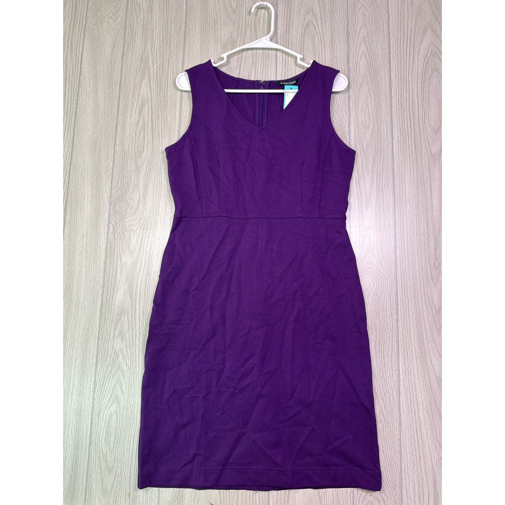 Stitch Fix 41 Hawthorn‎ Giulietta V-Neck Dress In Purple Size L New With Tags